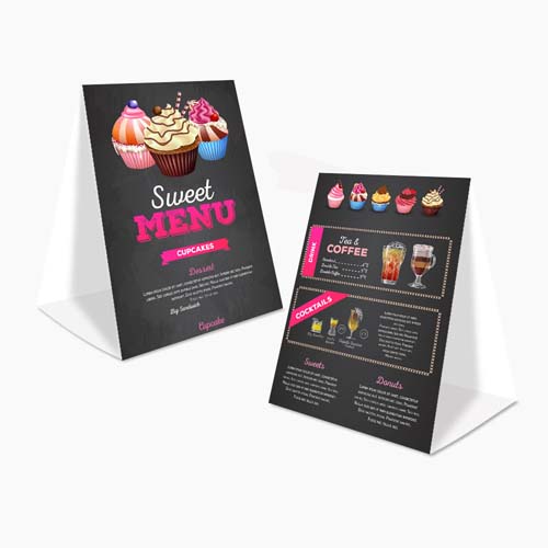 Table Tent Card Two Side